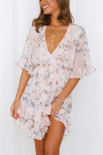 Load image into Gallery viewer, Floral Printed Ruffled Mini Dress
