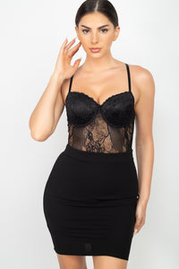 Laced Out Dress - Black