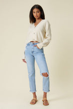 Load image into Gallery viewer, Distressed Mom Jean
