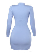 Load image into Gallery viewer, Sweet Stunner Ruched Dress - Dusty Blue
