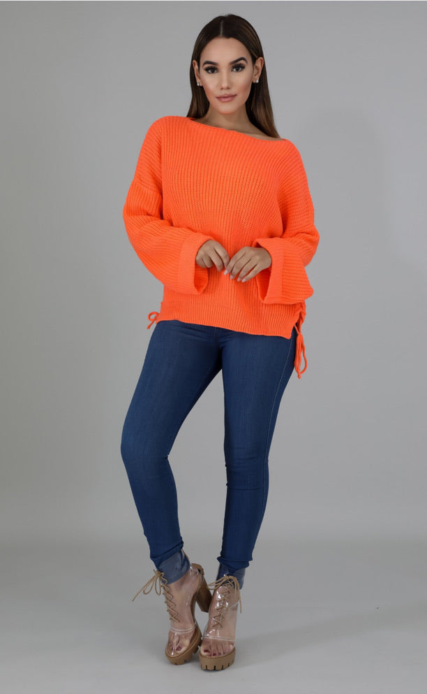 Keep Me Warm Sweater - Orange
