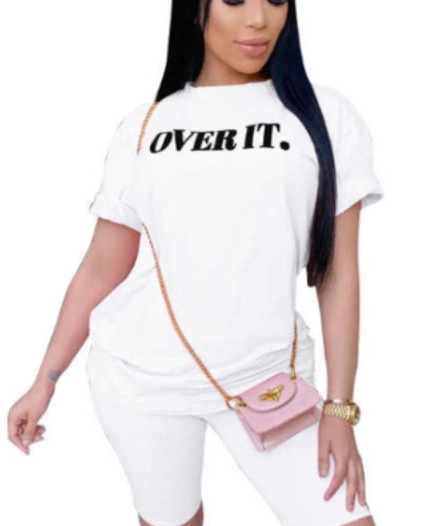 SO OVER IT T-SHIRT -  WHITE