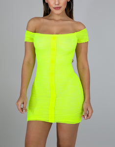 Kyara Dress - Neon