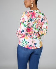Load image into Gallery viewer, Blooming Wrap Blouse
